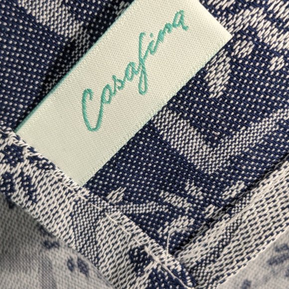 Luxurious Thick European Tea/Guest Towels Cotton Portugal Set  2 Blue - Picture 3 of 6